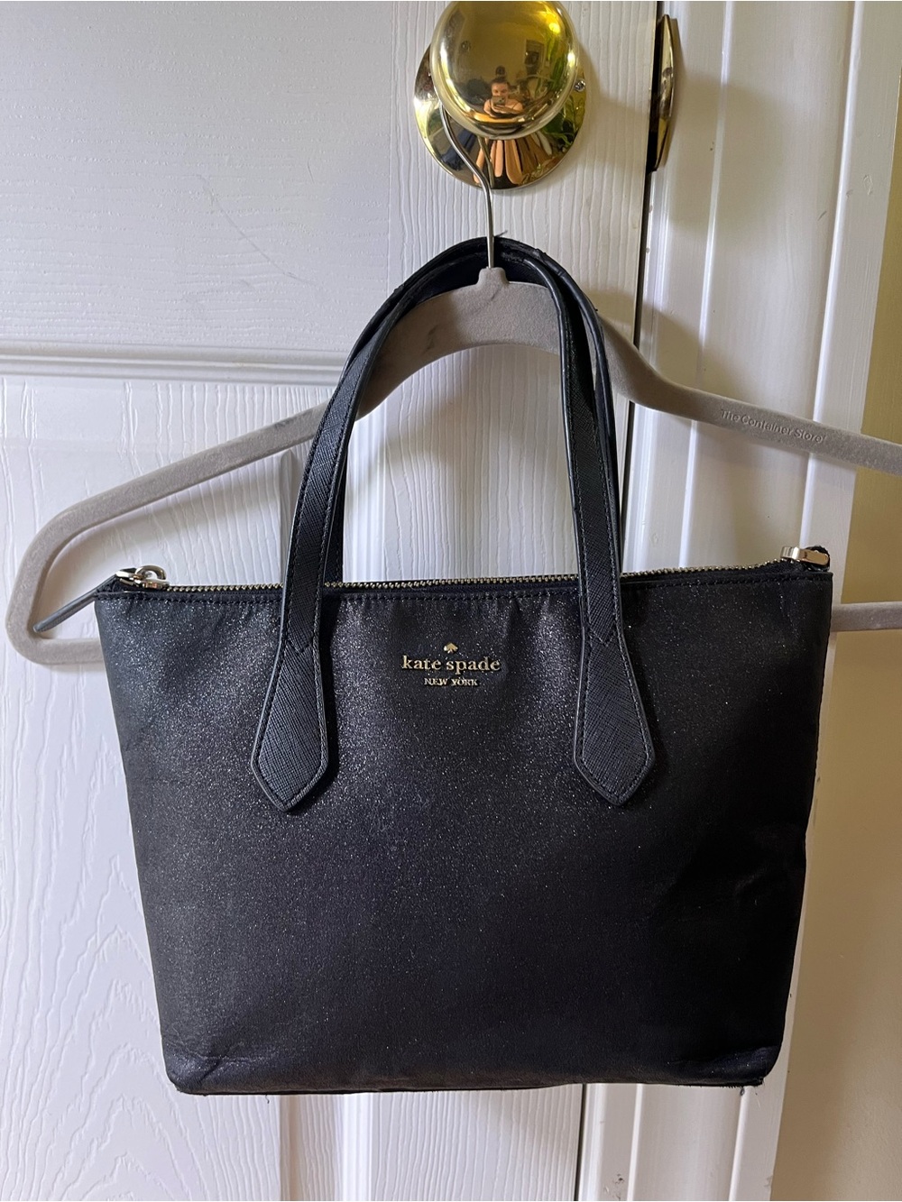 kate spade sparkly Black Tote Bag